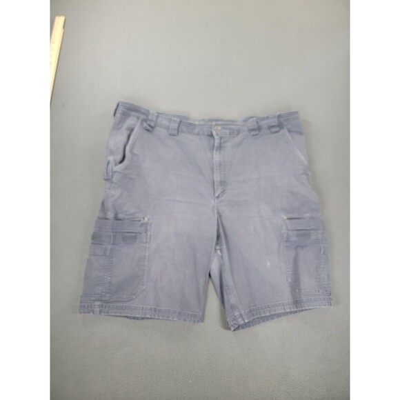 Duluth Trading Shorts Mens 48 Gray Flex Fire Hose Cargo Work Utility Stretch - Picture 1 of 11